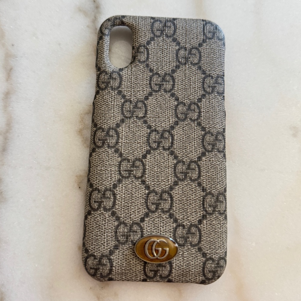 Gucci GG Supreme Ophidia I phone X/XS Phone Case - Picture 2 of 9